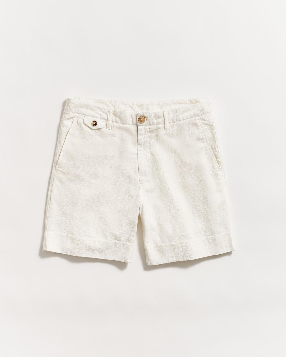 Men Slub Cotton Short Tinted White | Billy Reid Bottoms