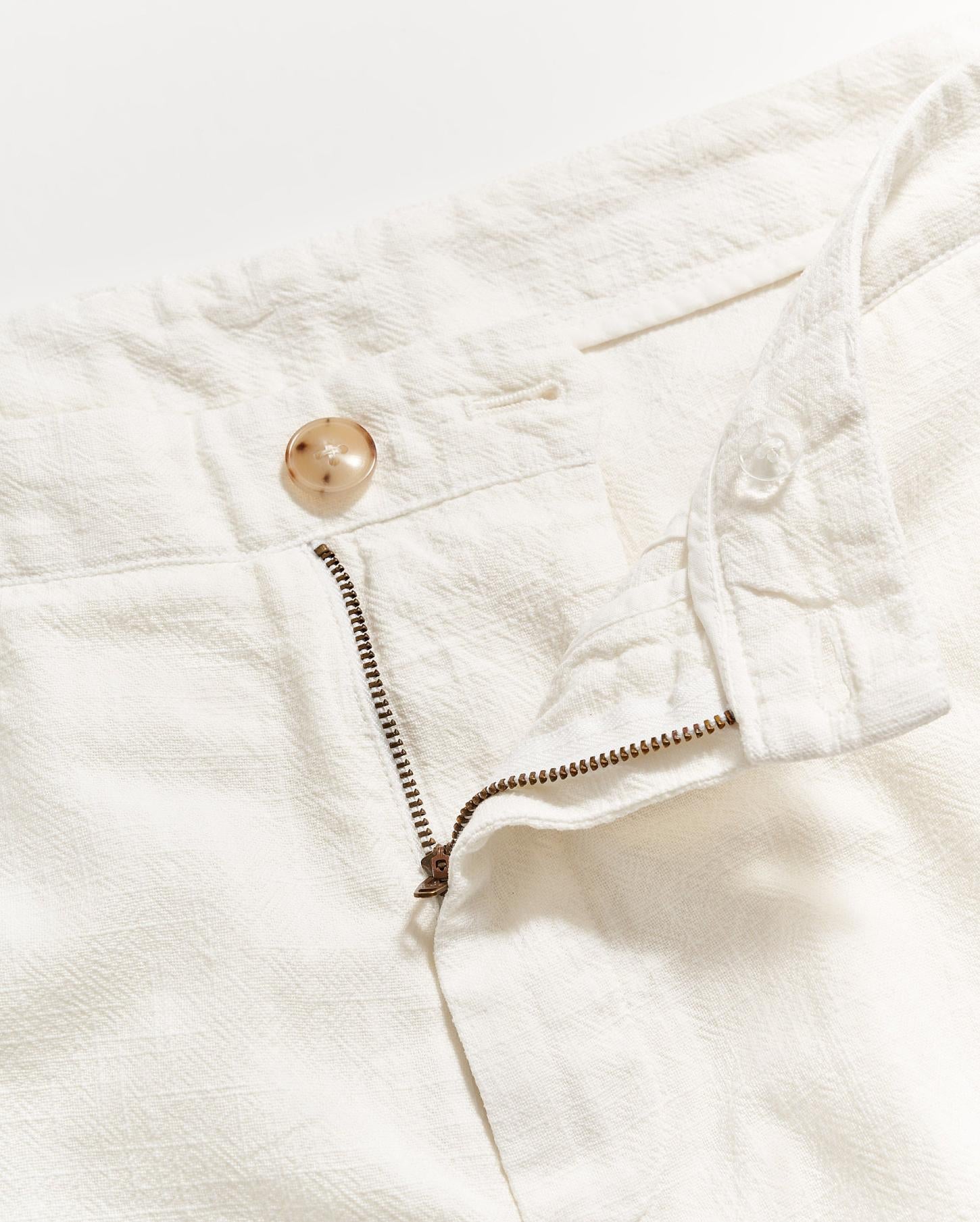 Men Slub Cotton Short Tinted White | Billy Reid Bottoms