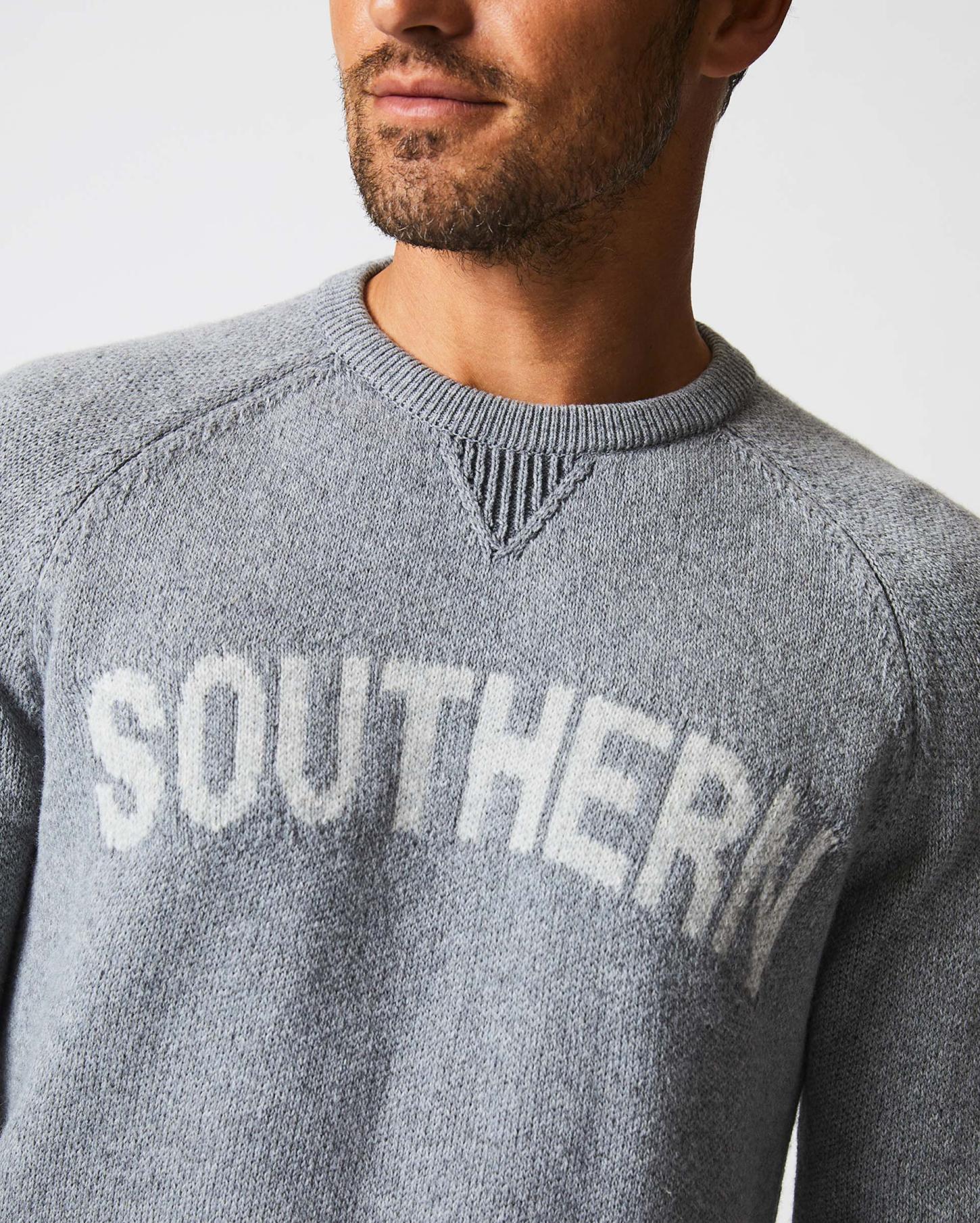 Men Southern Sweater Grey | Billy Reid Sweaters &amp; Sweatshirts