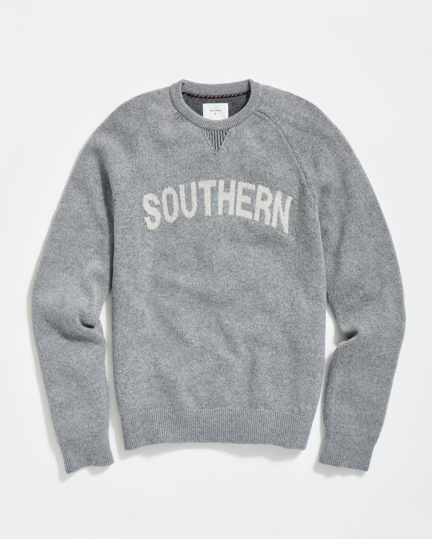 Men Southern Sweater Grey | Billy Reid Sweaters &amp; Sweatshirts