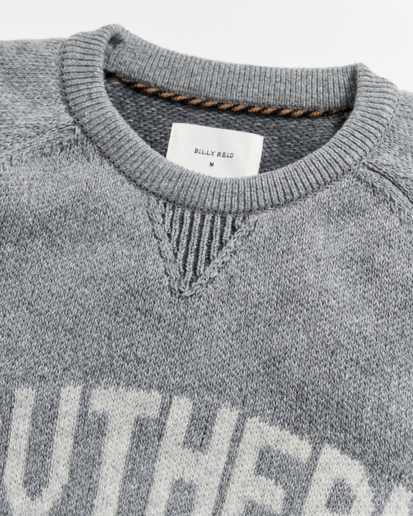 Men Southern Sweater Grey | Billy Reid Sweaters &amp; Sweatshirts