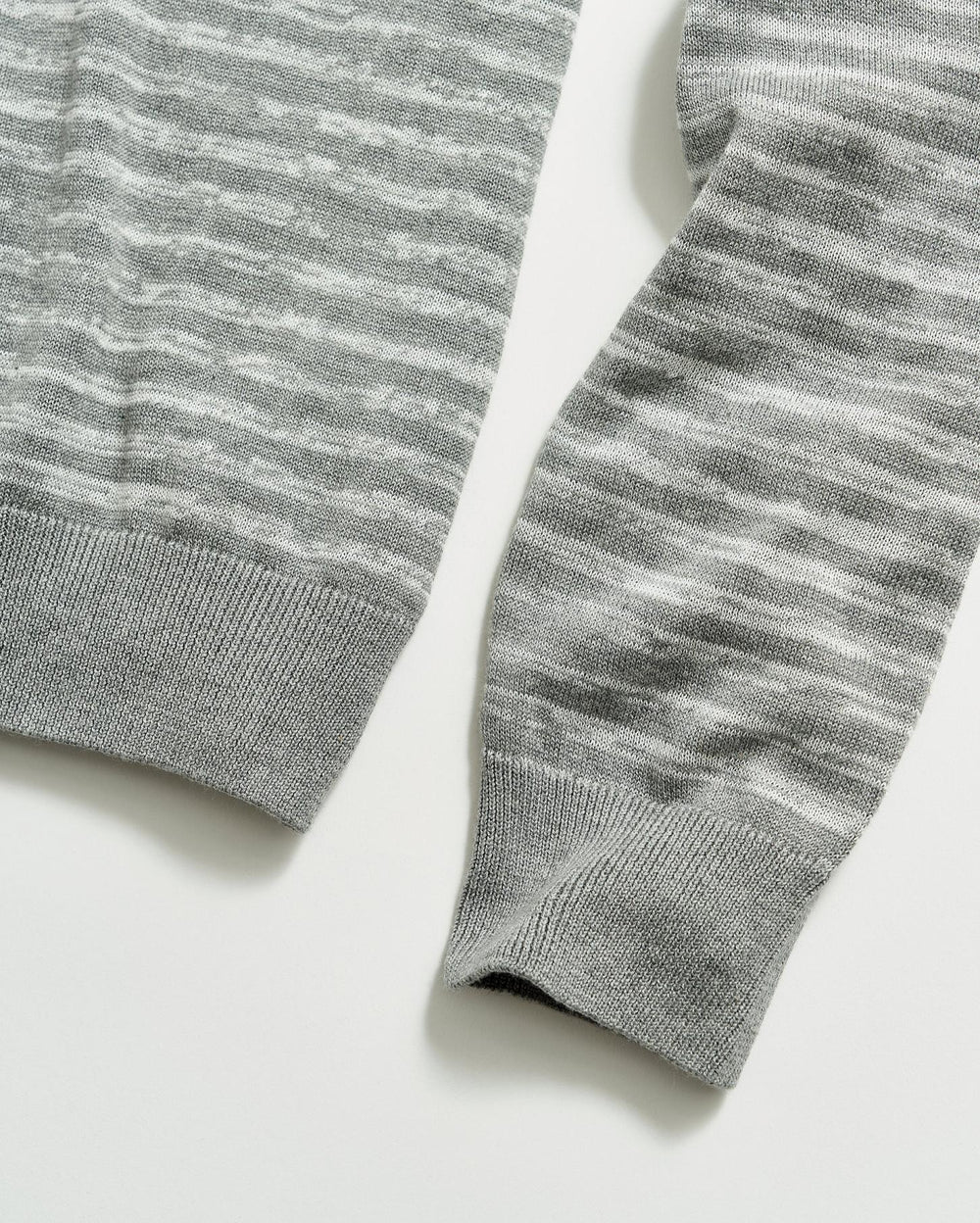 Men Space Dye Stripe Crew Grey | Billy Reid Sweaters &amp; Sweatshirts