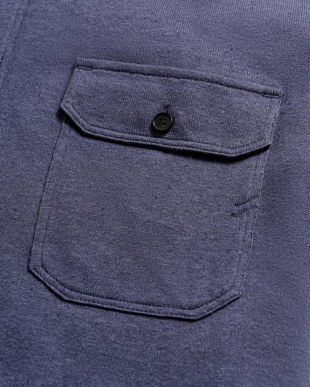 Men S/S Hemp Cotton Knit Shirt Navy | Billy Reid Shirting