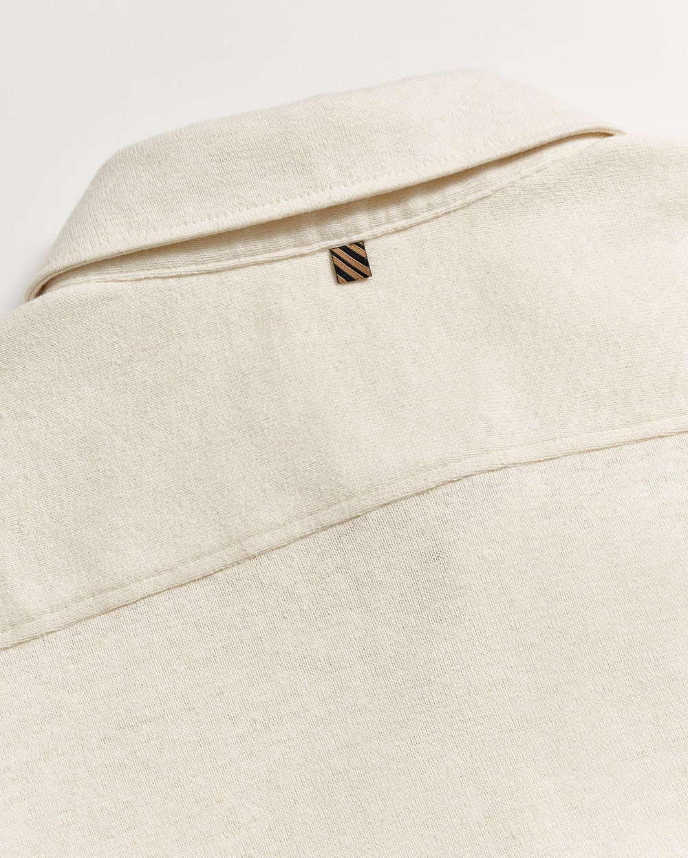 Men S/S Hemp Cotton Knit Shirt Tinted White | Billy Reid Shirting