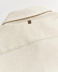 Men S/S Hemp Cotton Knit Shirt Tinted White | Billy Reid Shirting