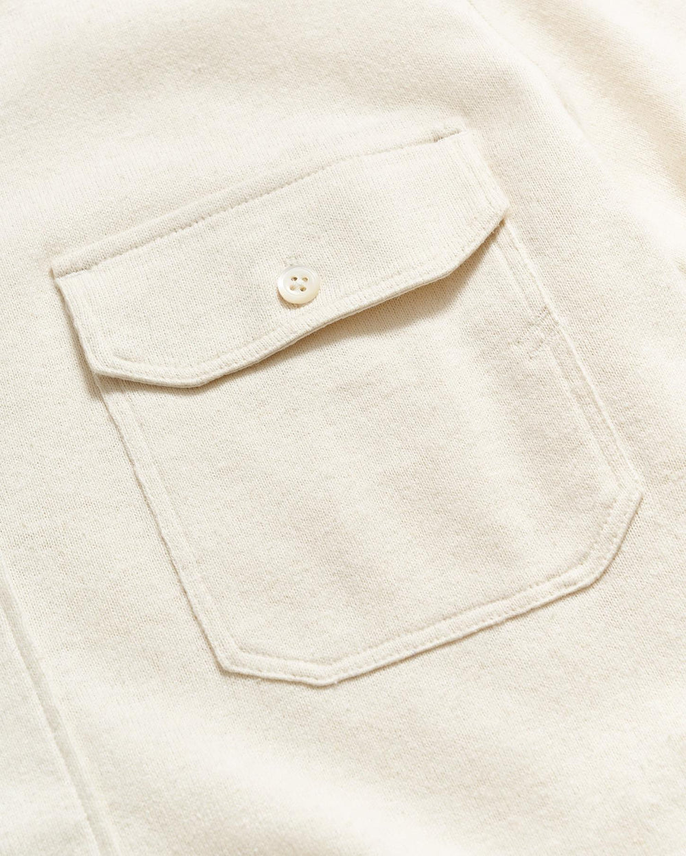 Men S/S Hemp Cotton Knit Shirt Tinted White | Billy Reid Shirting