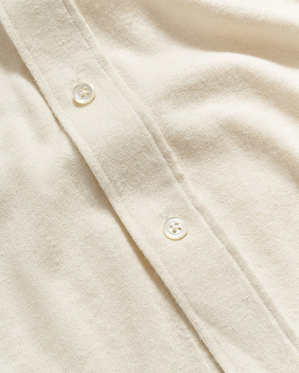 Men S/S Hemp Cotton Knit Shirt Tinted White | Billy Reid Shirting