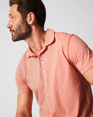 Men Stripe Pensacola Polo Burnt Red | Billy Reid Polos, Tees &amp; Henleys