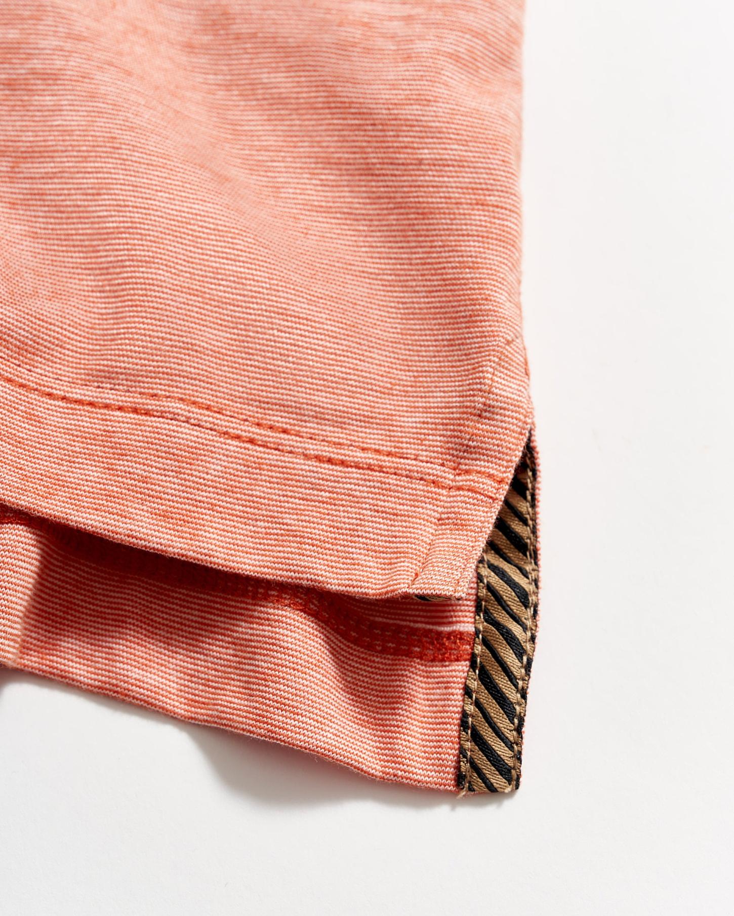 Men Stripe Pensacola Polo Burnt Red | Billy Reid Polos, Tees &amp; Henleys