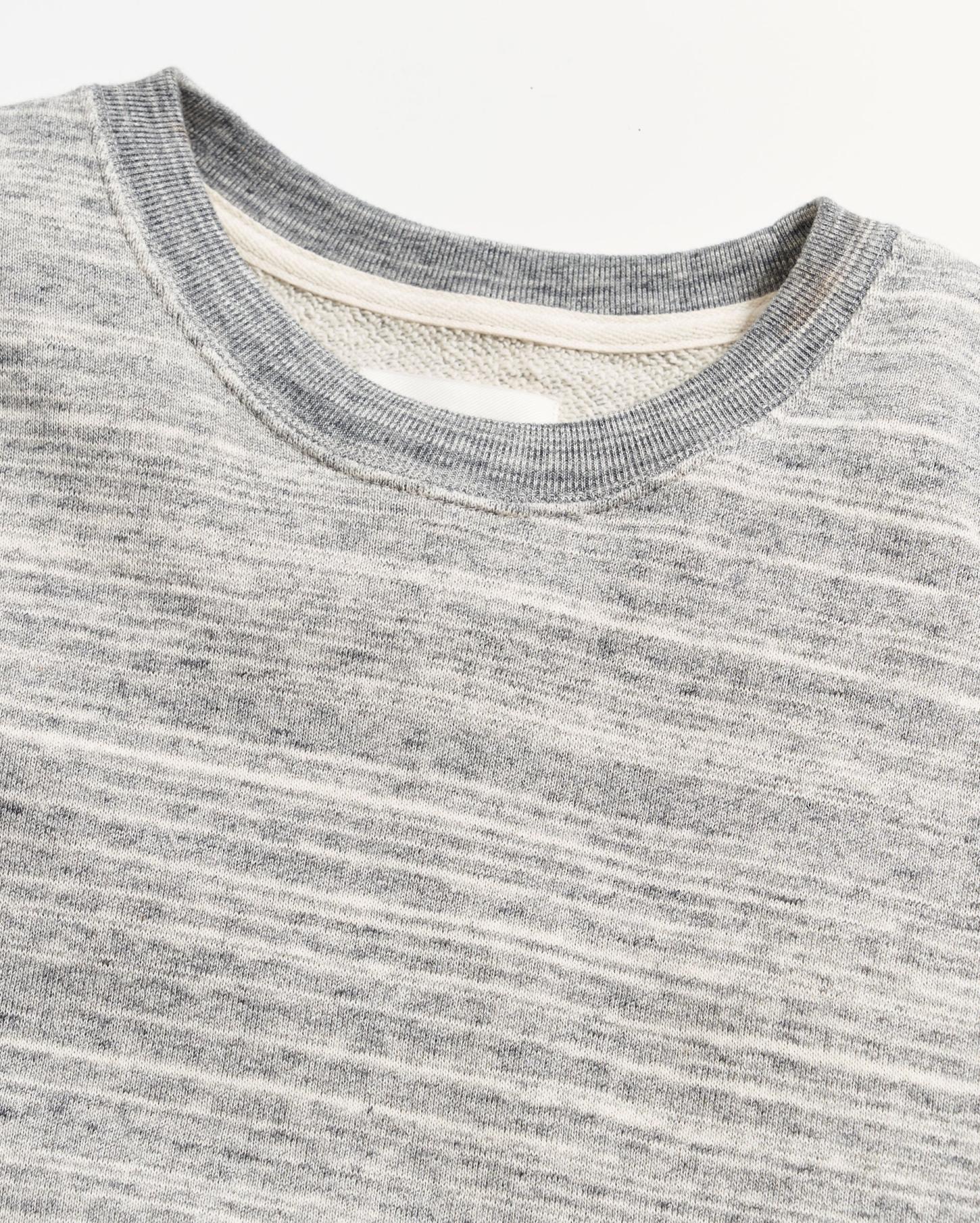 Men Terry Knit Crew Light Grey | Billy Reid Sweaters &amp; Sweatshirts