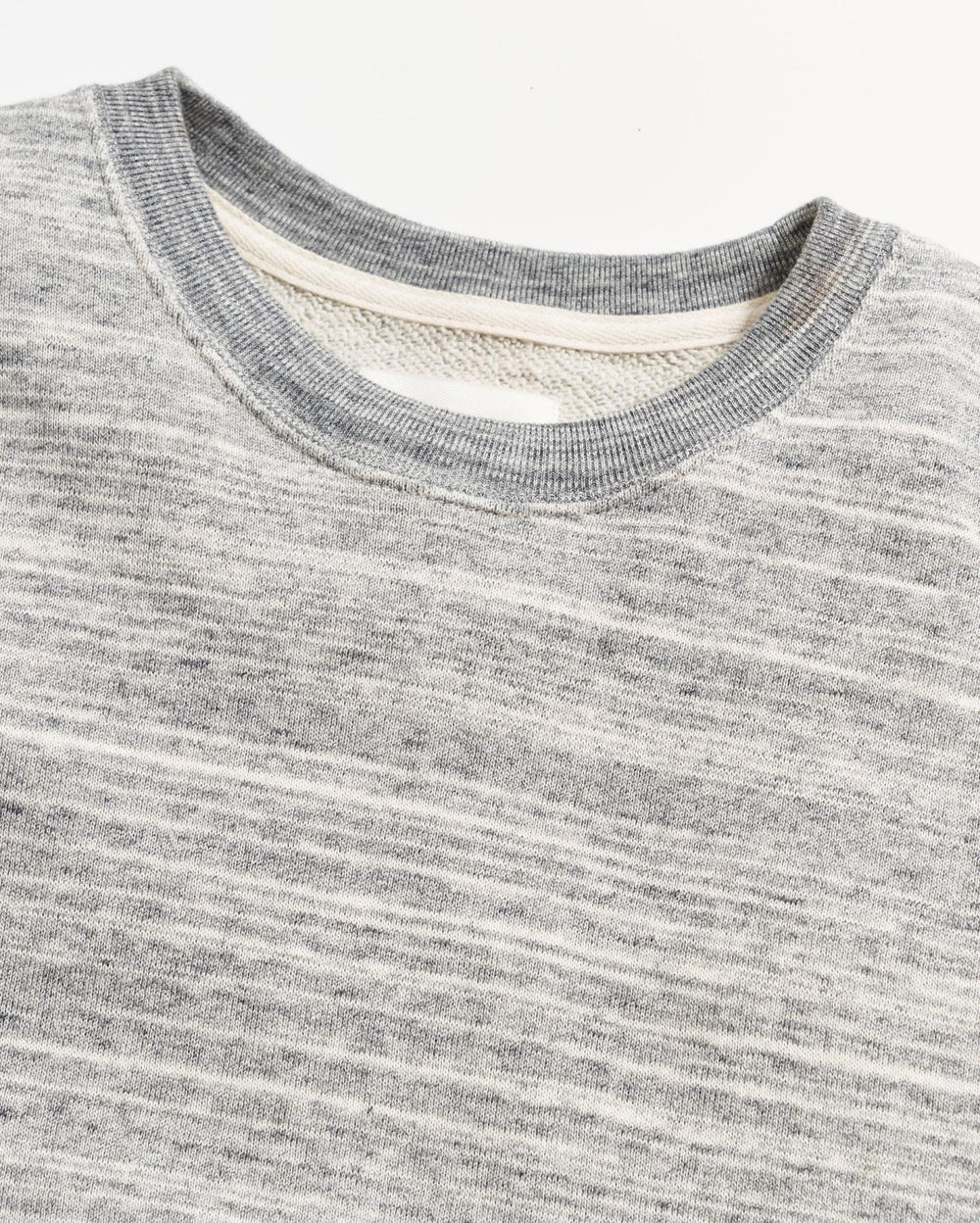 Men Terry Knit Crew Light Grey | Billy Reid Sweaters &amp; Sweatshirts