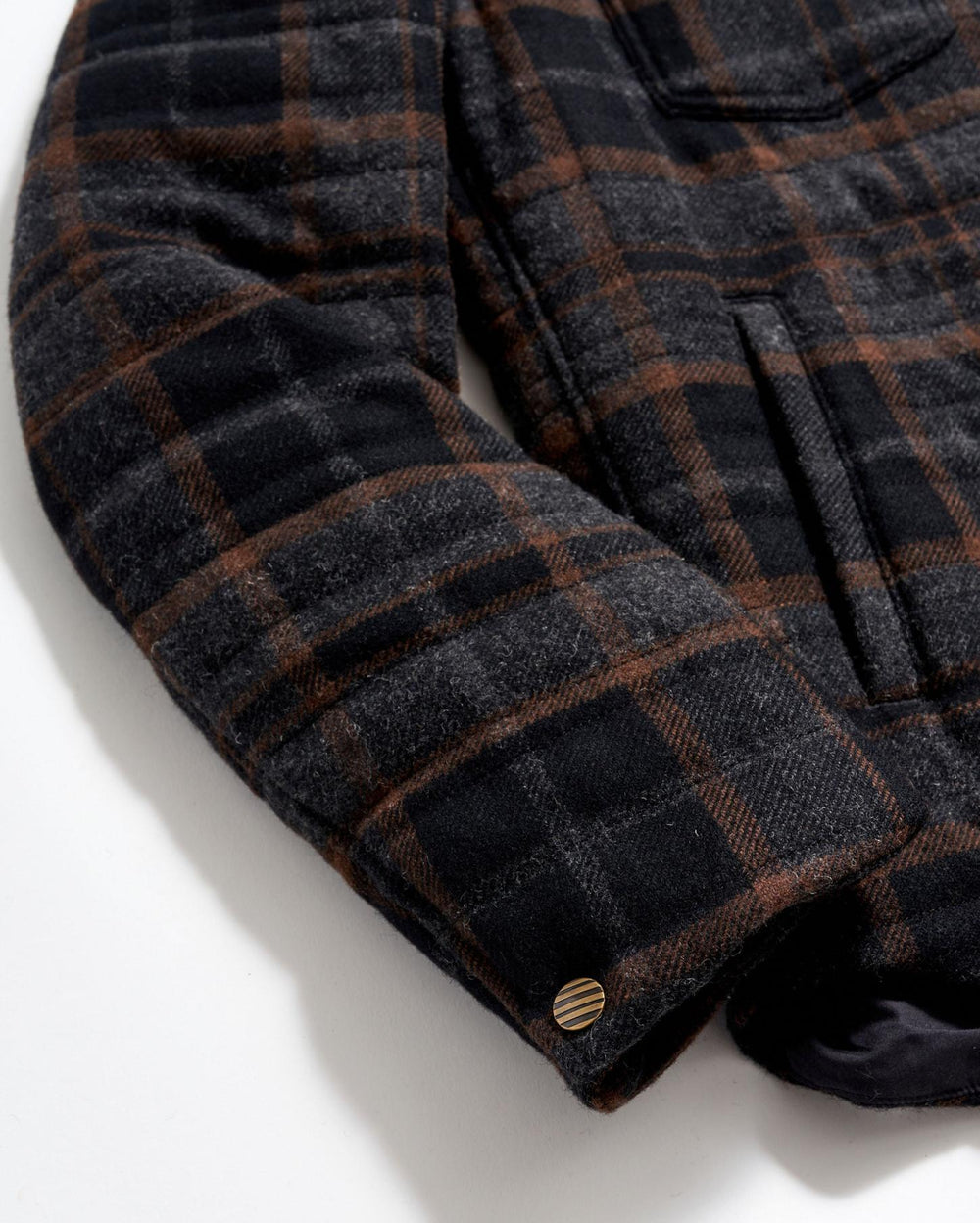 Men Theo Shirt Jacket Black/charcoal | Billy Reid Jackets &amp; Outerwear