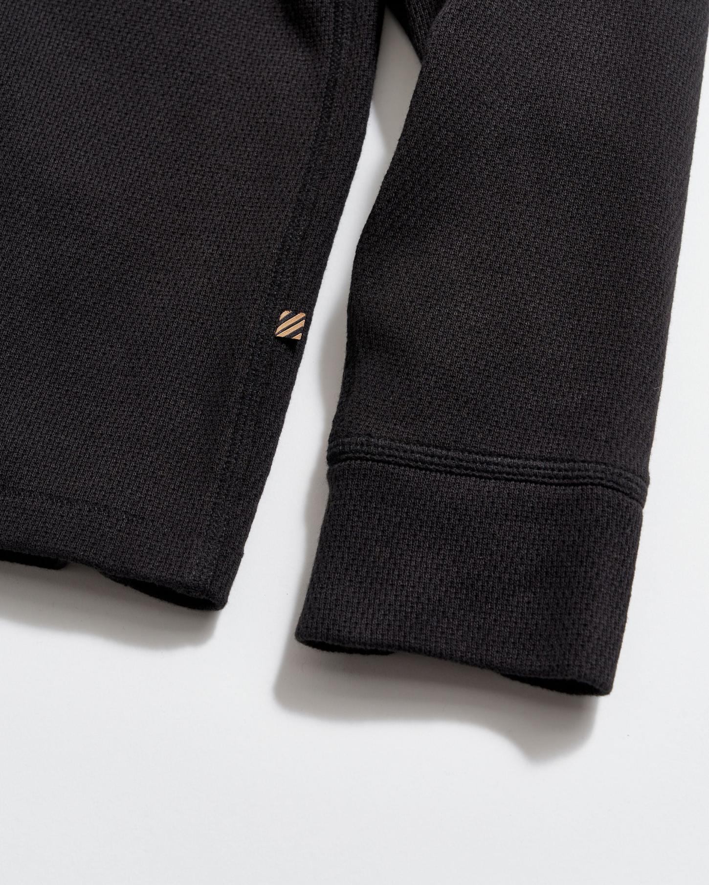 Men Thermal L/S Crew Black | Billy Reid Sweaters &amp; Sweatshirts