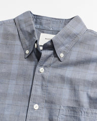 Men Tonal Grid Plaid Tuscumbia Shirt Bd Grey | Billy Reid Shirting