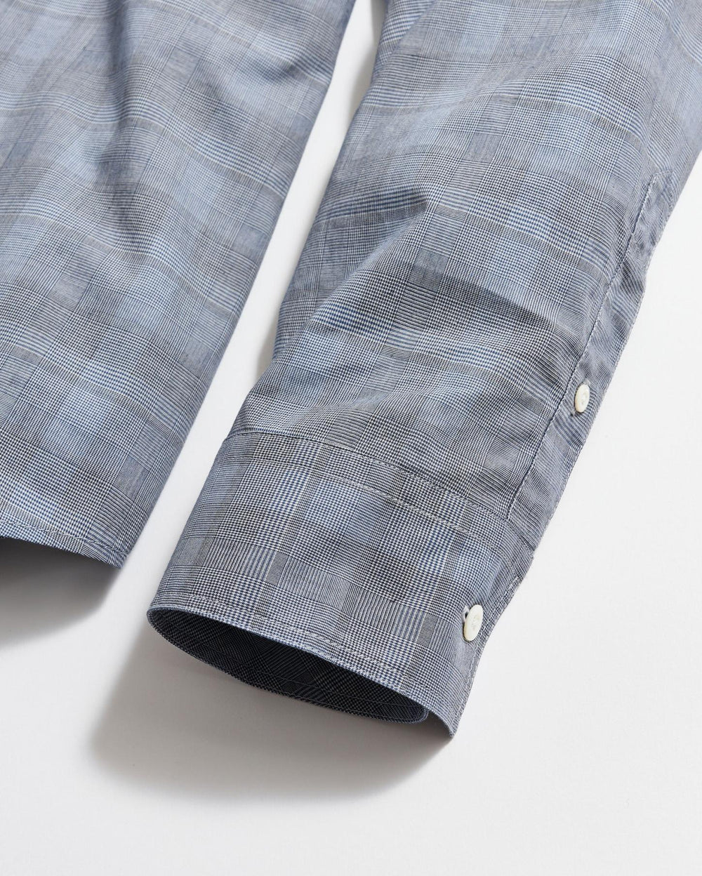 Men Tonal Grid Plaid Tuscumbia Shirt Bd Grey | Billy Reid Shirting