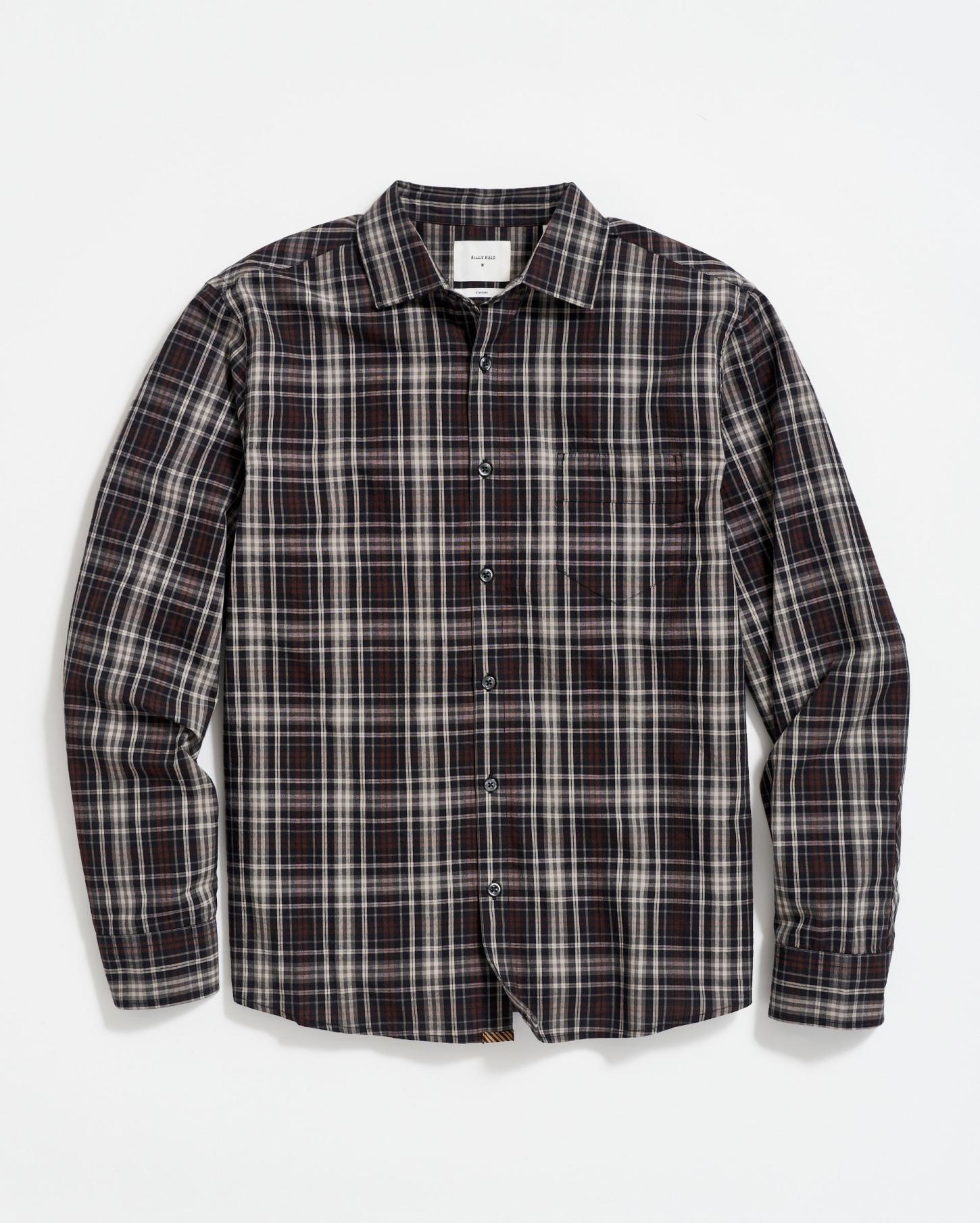 Men Tonal Plaid Tuscumbia Shirt Black/multi | Billy Reid Shirting