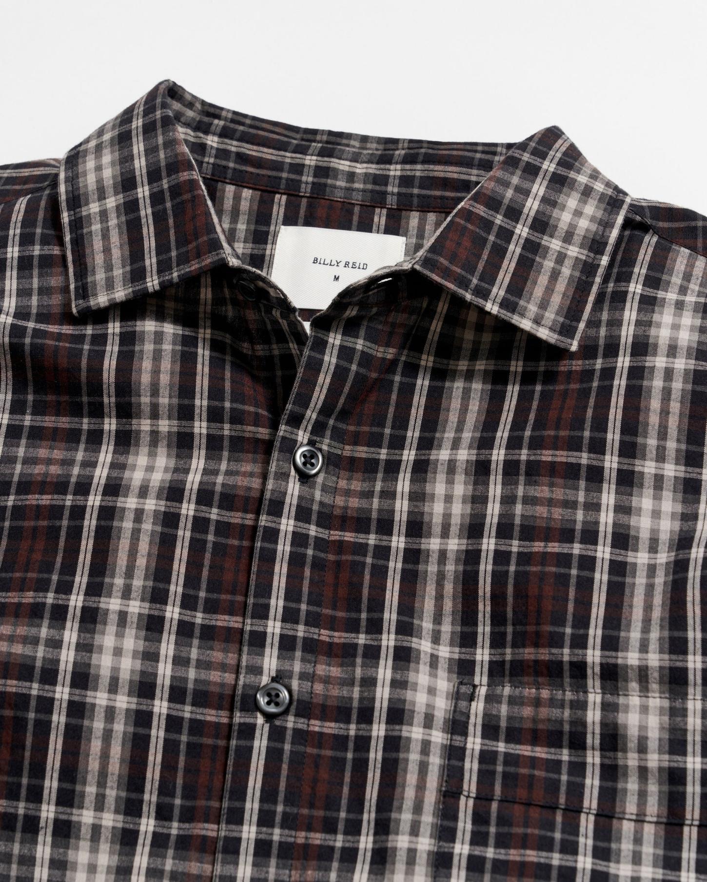 Men Tonal Plaid Tuscumbia Shirt Black/multi | Billy Reid Shirting
