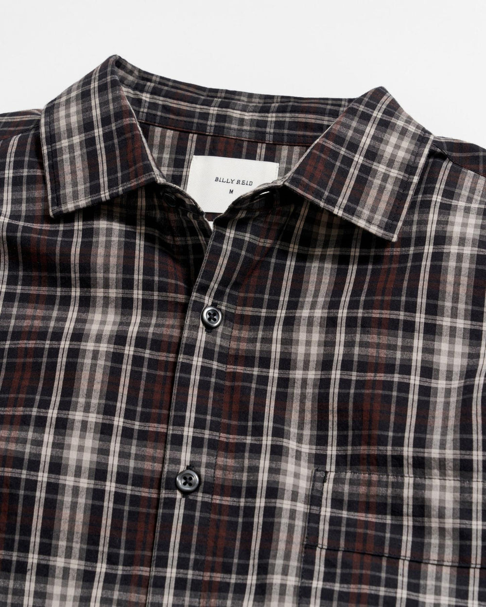 Men Tonal Plaid Tuscumbia Shirt Black/multi | Billy Reid Shirting