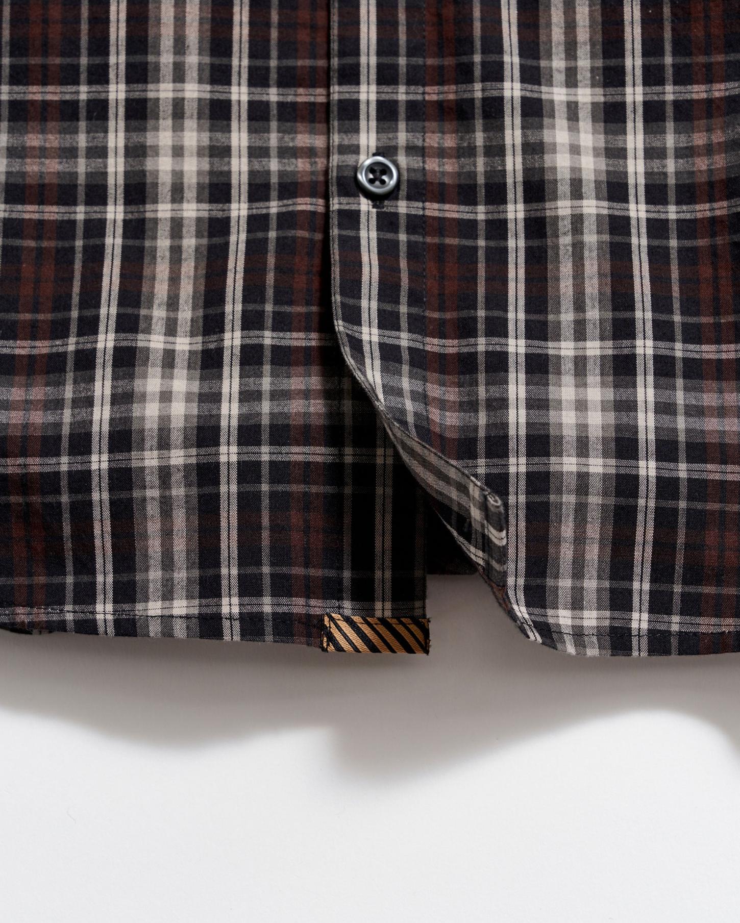 Men Tonal Plaid Tuscumbia Shirt Black/multi | Billy Reid Shirting