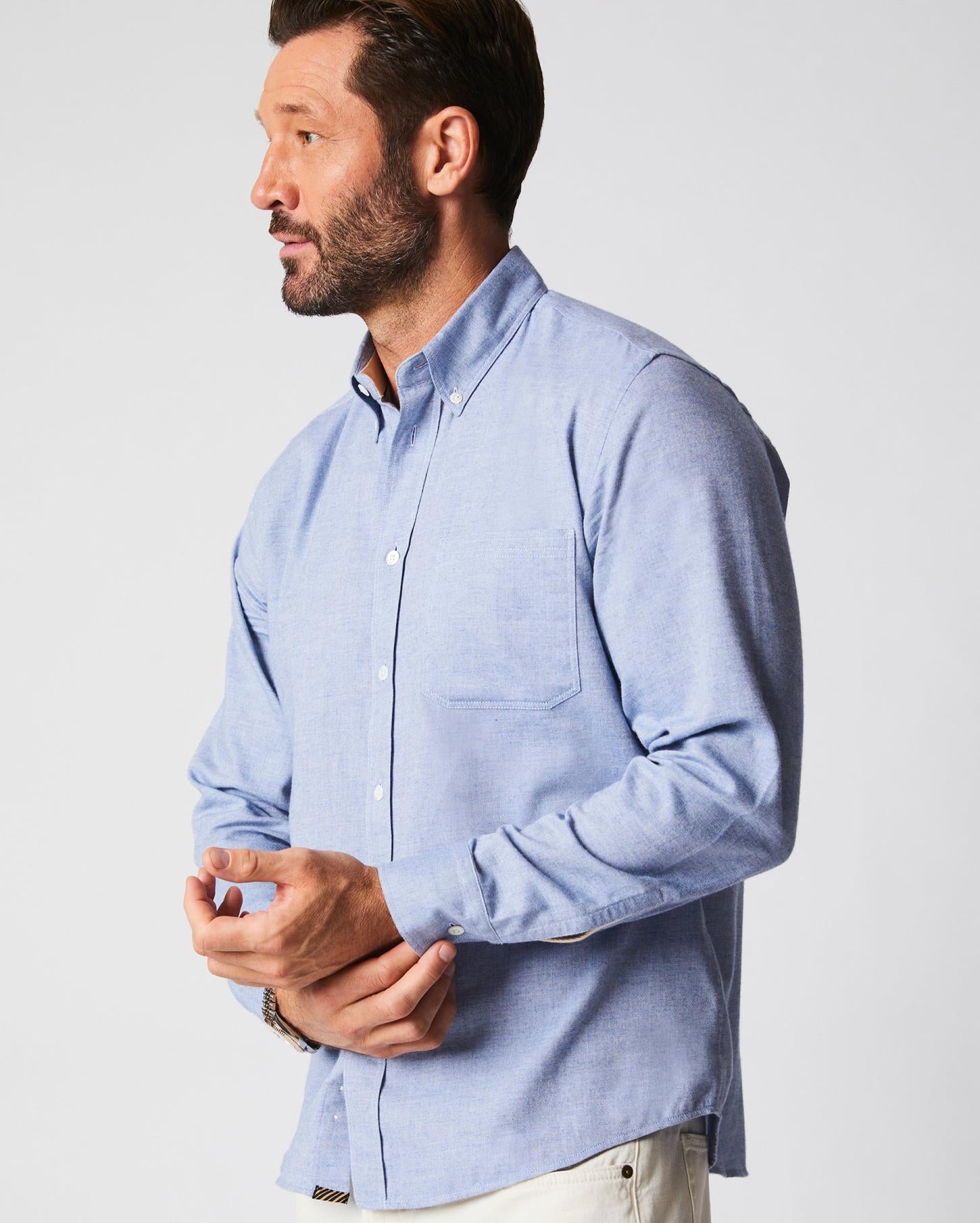 Men Tuscumbia Classic Shirt Light Blue | Billy Reid Shirting
