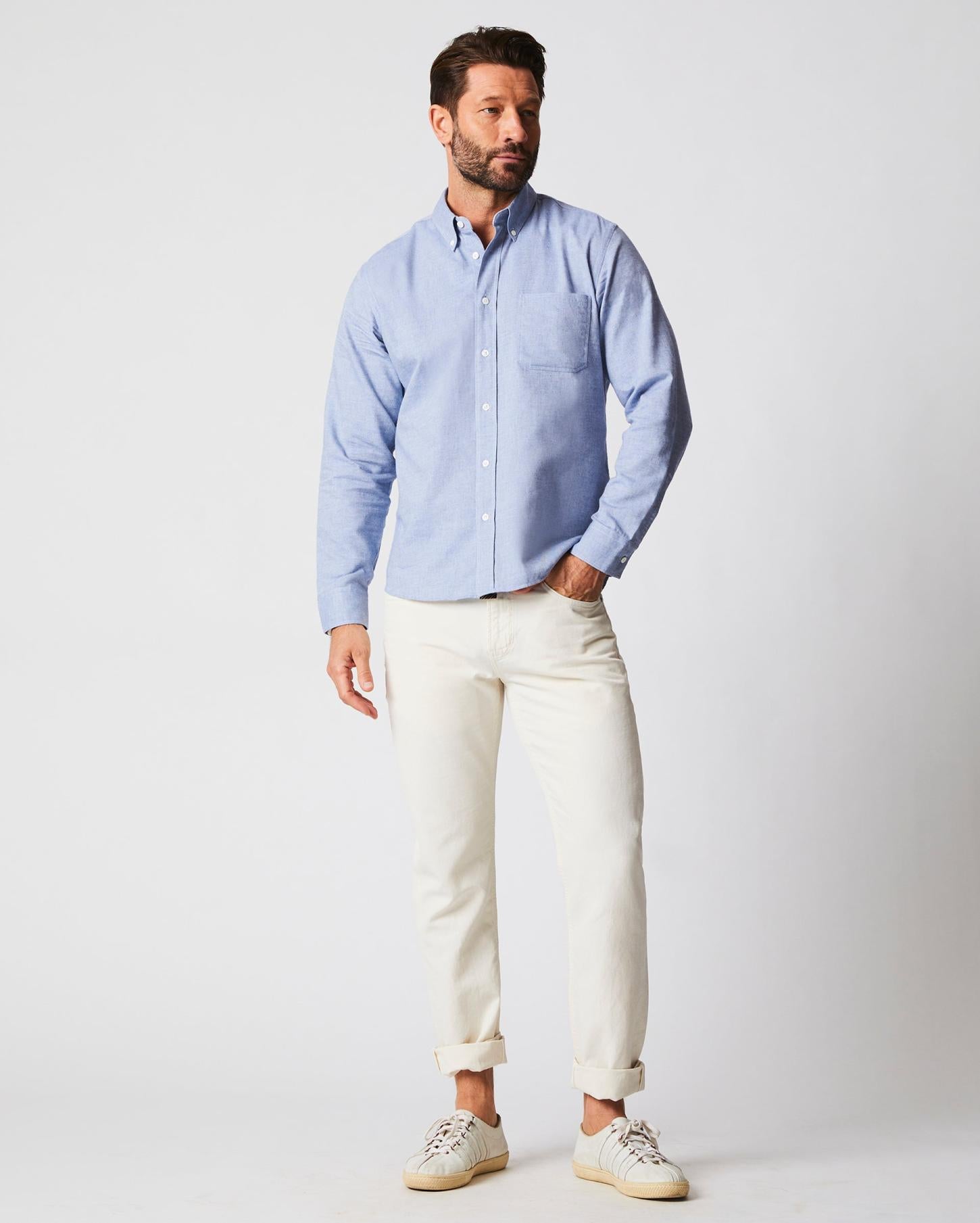 Men Tuscumbia Classic Shirt Light Blue | Billy Reid Shirting