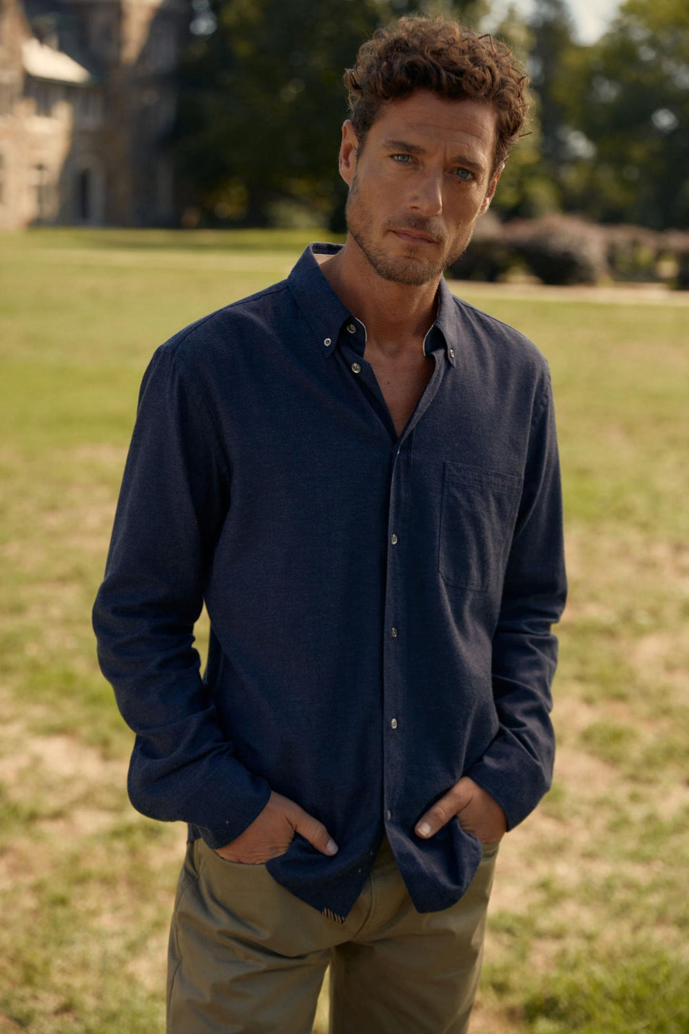 Men Tuscumbia Classic Shirt Navy | Billy Reid Shirting