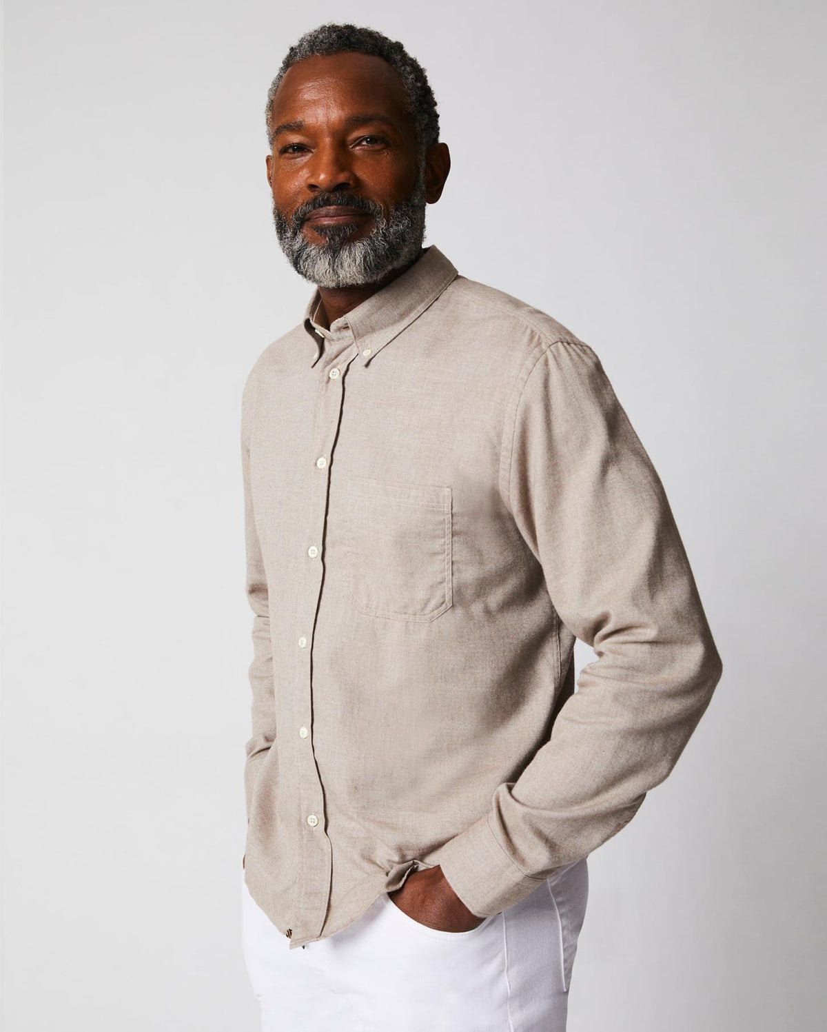 Men Tuscumbia Classic Shirt Tan | Billy Reid Shirting