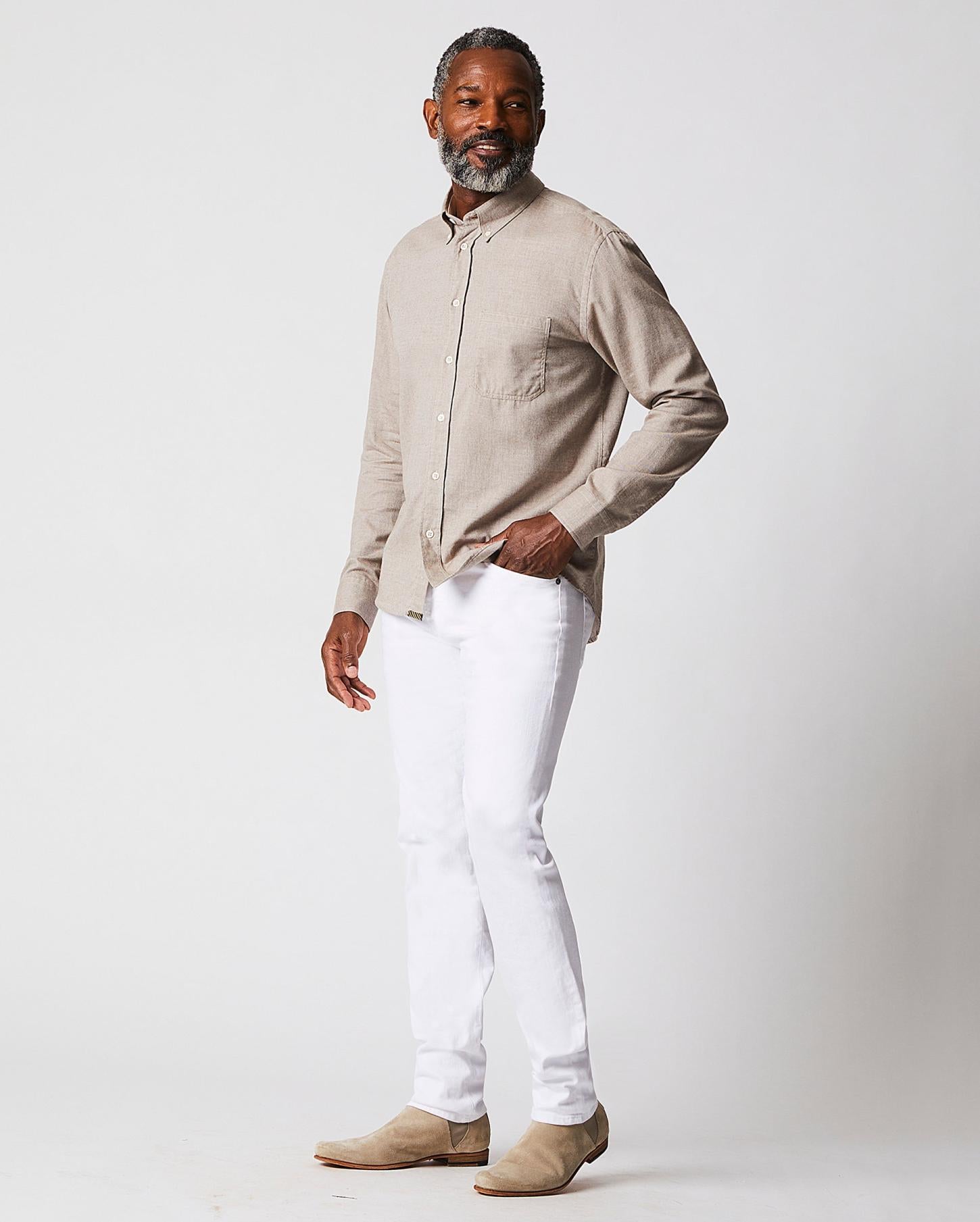 Men Tuscumbia Classic Shirt Tan | Billy Reid Shirting
