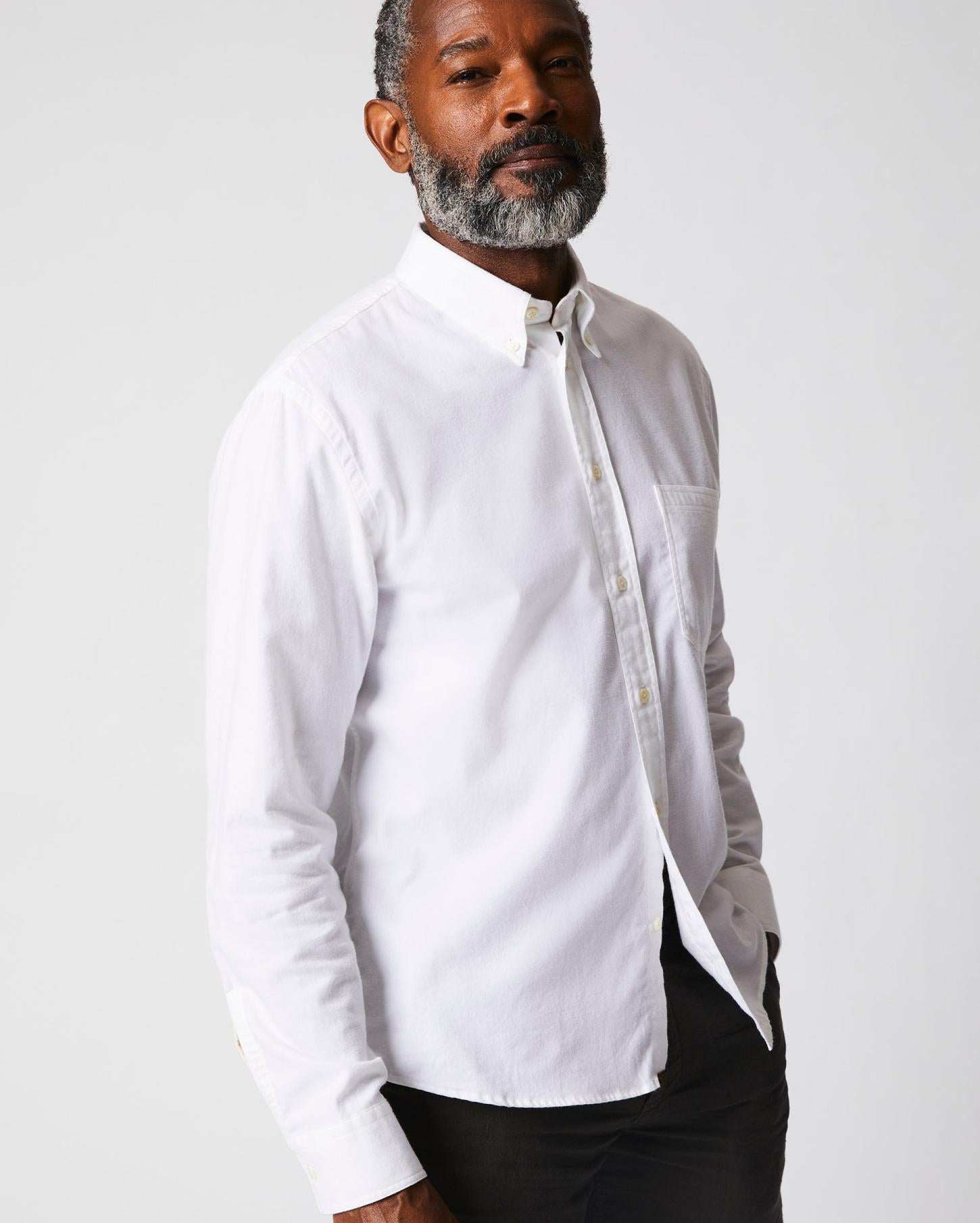Men Tuscumbia Classic Shirt White | Billy Reid Shirting