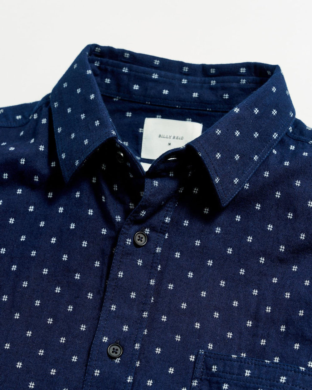 Men Tuscumbia Shirt Indigo/white | Billy Reid Shirting