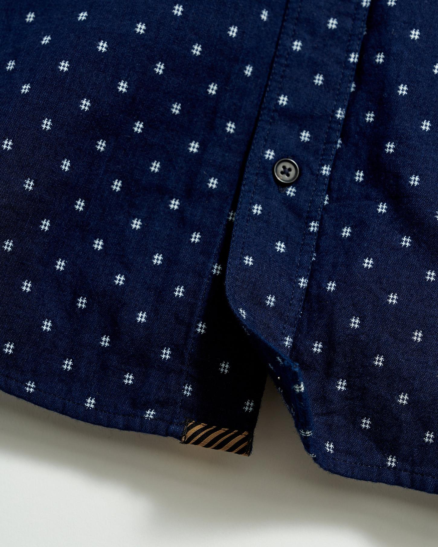 Men Tuscumbia Shirt Indigo/white | Billy Reid Shirting