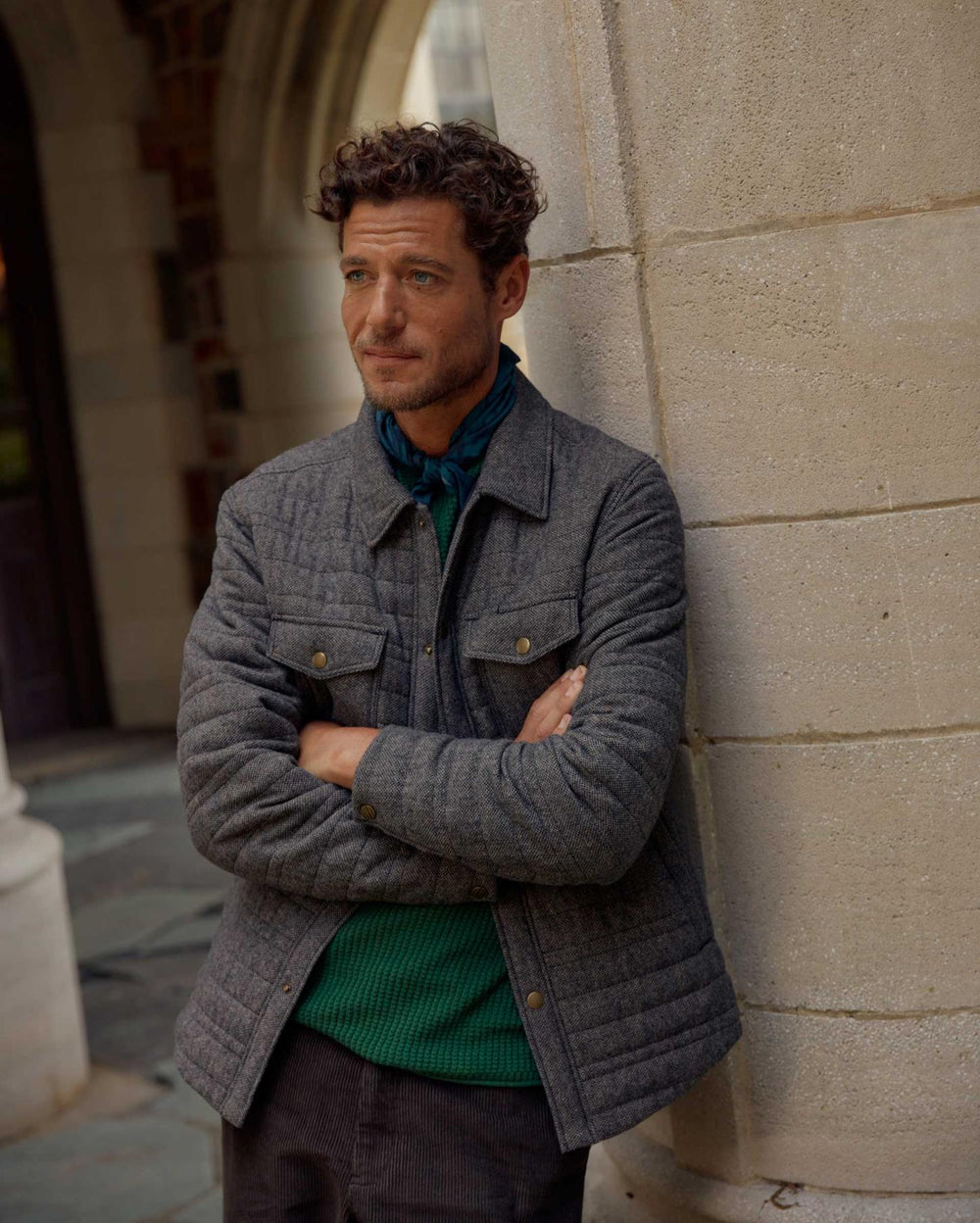 Men Tweed Theo Shirt Jacket Chocolate Tweed | Billy Reid Jackets &amp; Outerwear