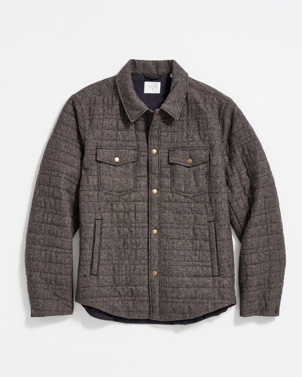 Men Tweed Theo Shirt Jacket Chocolate Tweed | Billy Reid Jackets &amp; Outerwear