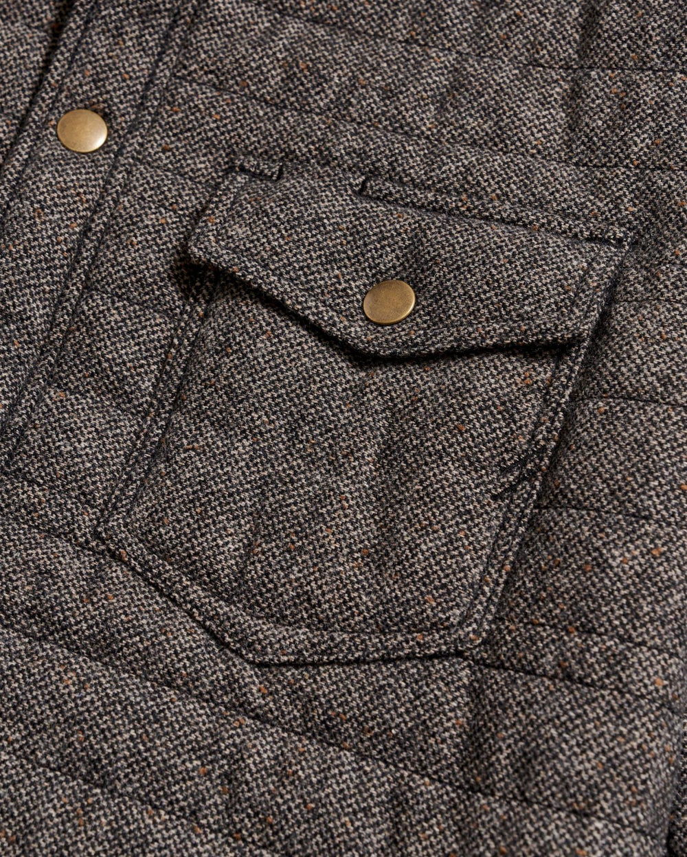 Men Tweed Theo Shirt Jacket Chocolate Tweed | Billy Reid Jackets &amp; Outerwear