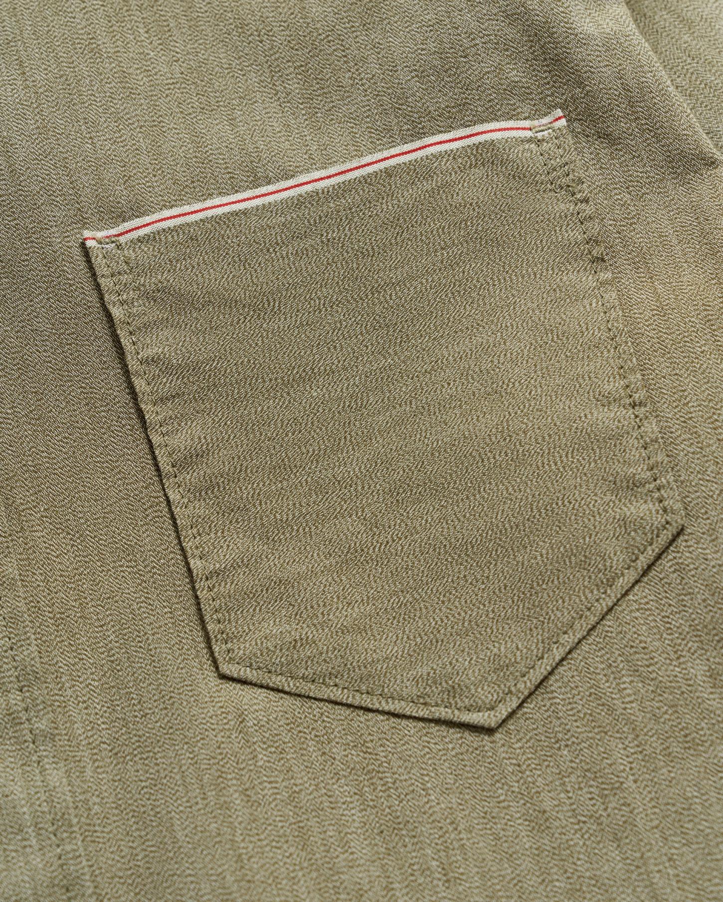 Men Twisted Msl 1-Pocket Shirt Olive | Billy Reid Shirting