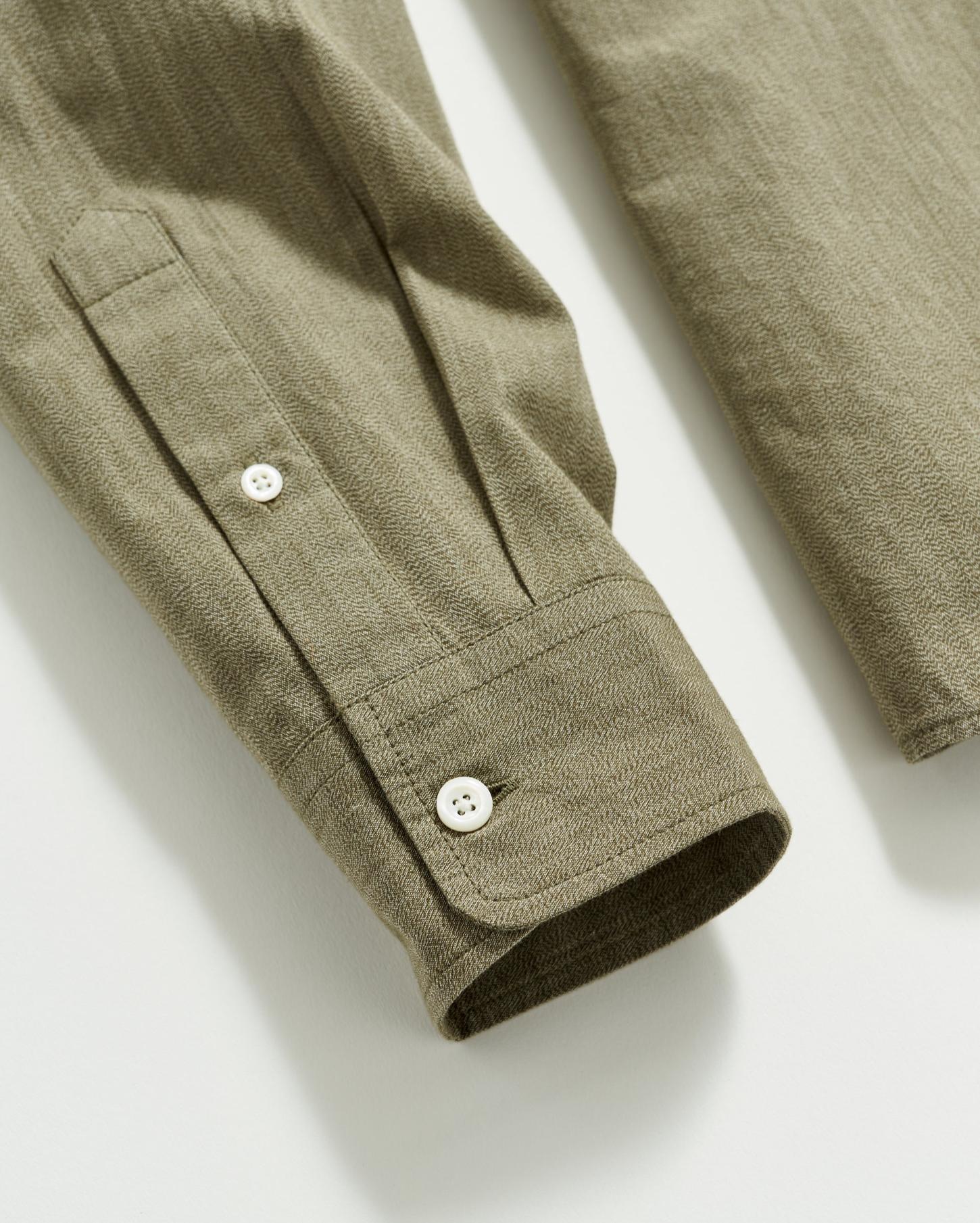 Men Twisted Msl 1-Pocket Shirt Olive | Billy Reid Shirting