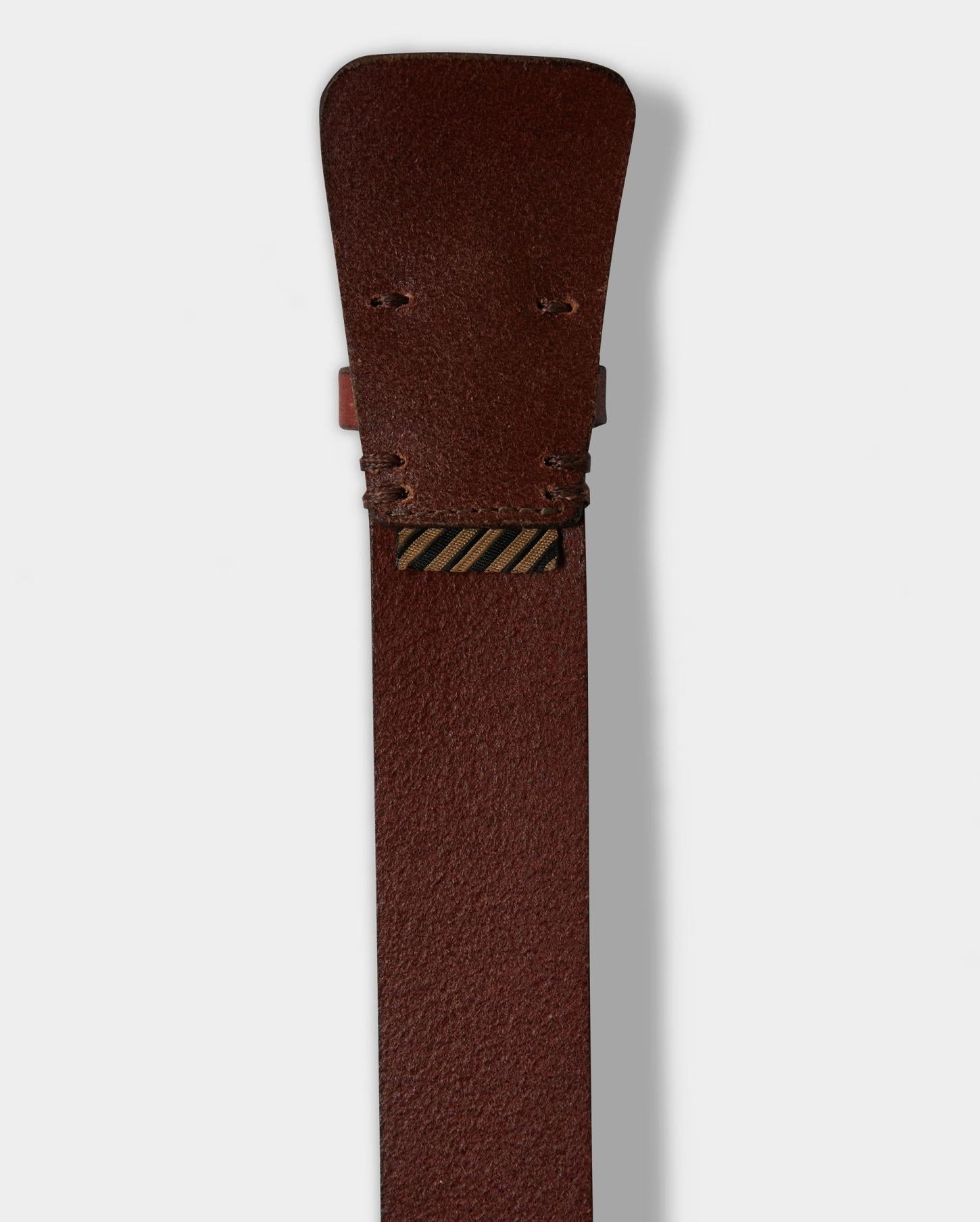 Men Uniform Leather Belt Cognac | Billy Reid Suiting