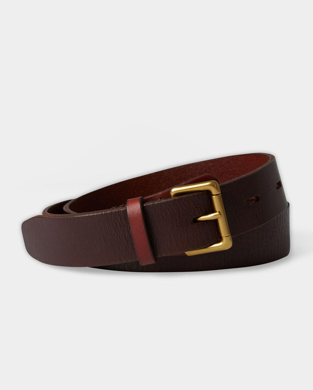 Men Uniform Leather Belt Cognac | Billy Reid Suiting
