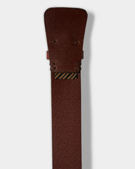 Men Uniform Leather Belt Cognac | Billy Reid Suiting