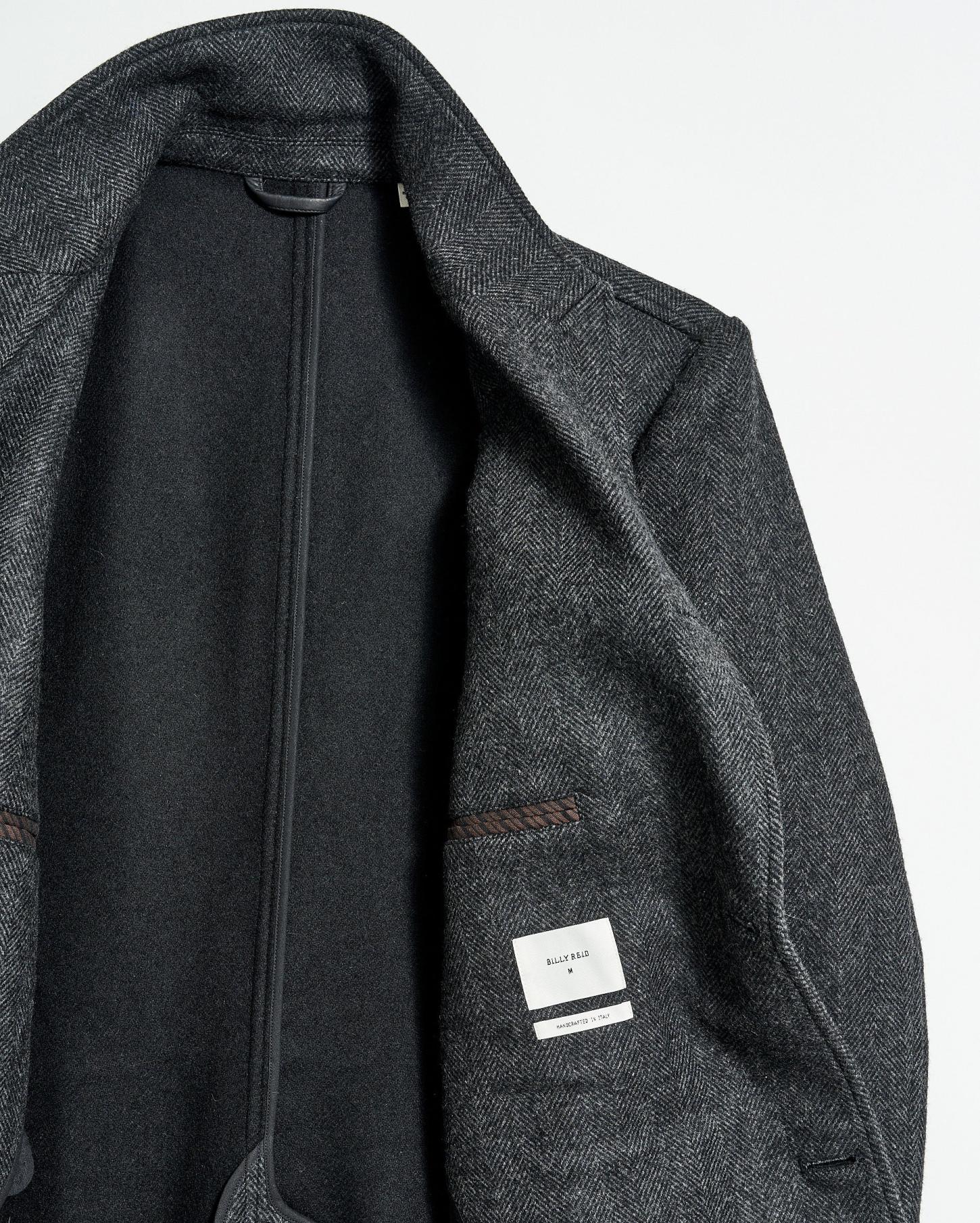 Men Walking Car Coat Charcoal | Billy Reid Jackets &amp; Outerwear