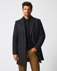 Men Walking Car Coat Charcoal | Billy Reid Jackets &amp; Outerwear