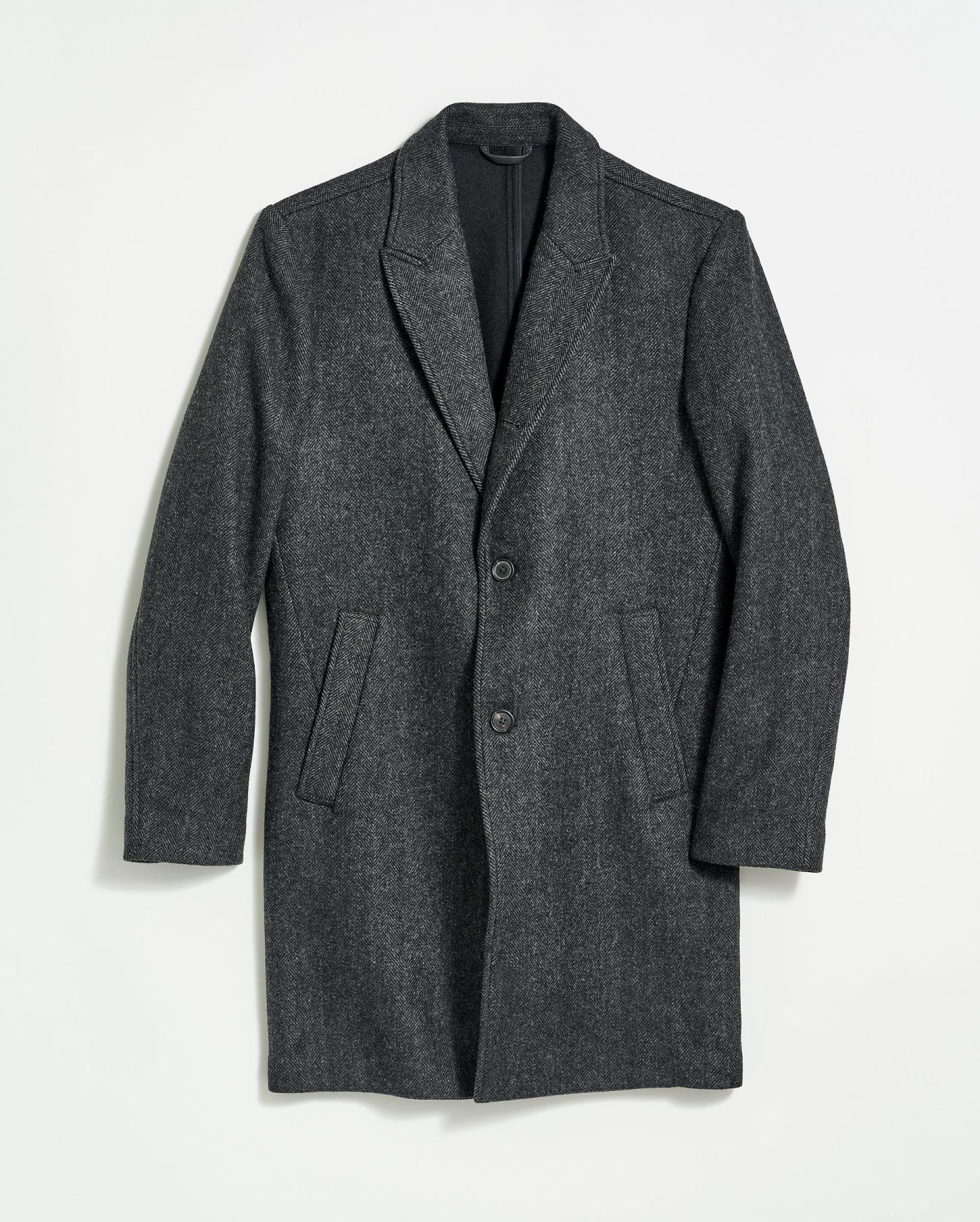 Men Walking Car Coat Charcoal | Billy Reid Jackets &amp; Outerwear
