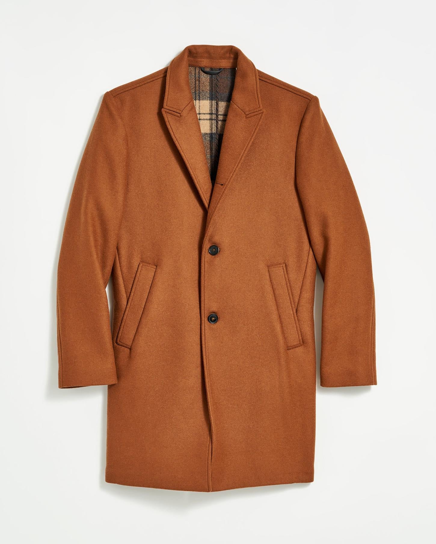 Men Walking Car Coat Rust | Billy Reid Jackets &amp; Outerwear