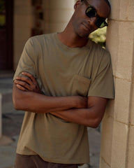 Men Washed Tee Moss | Billy Reid Polos, Tees &amp; Henleys