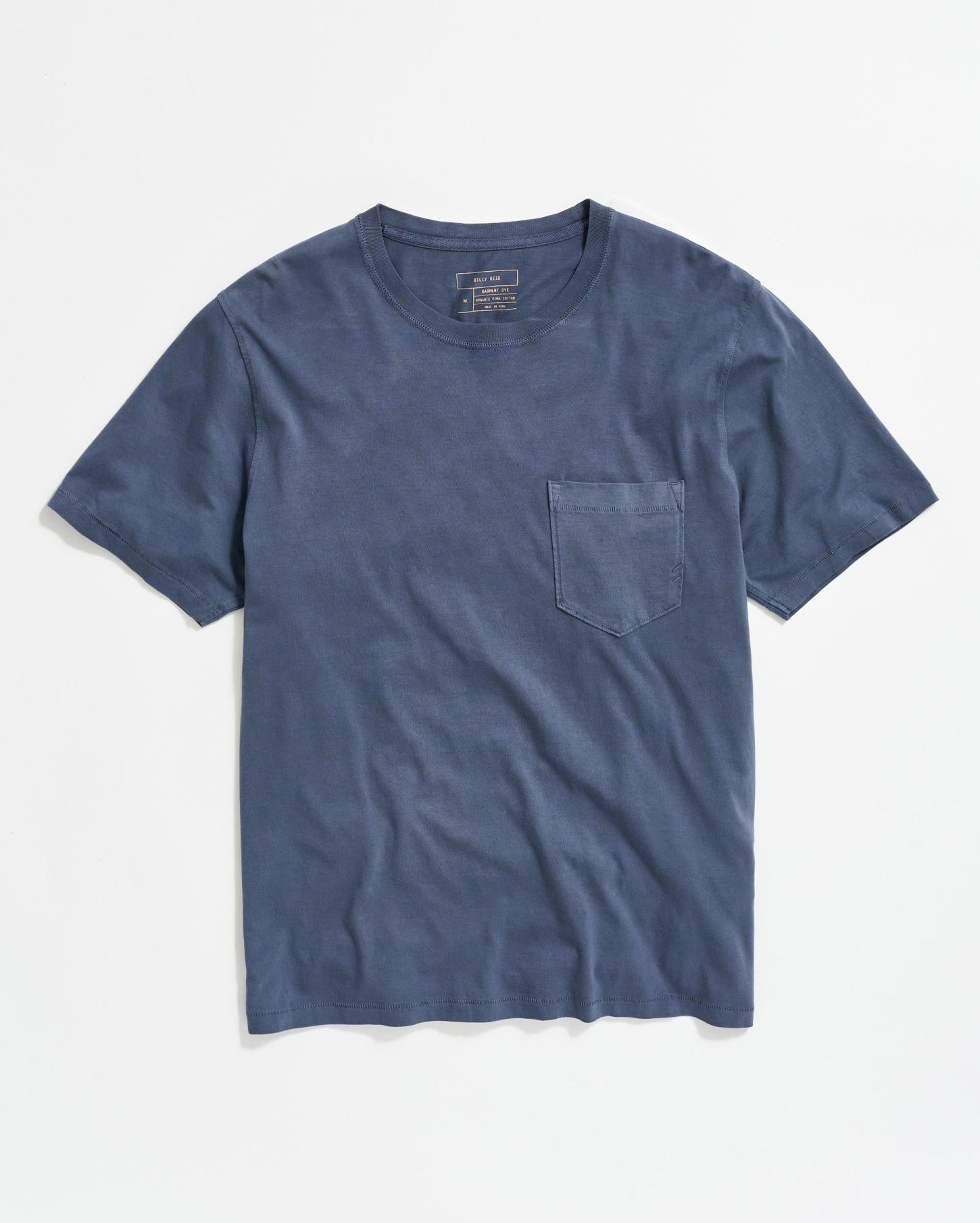 Men Washed Tee Navy | Billy Reid Polos, Tees &amp; Henleys