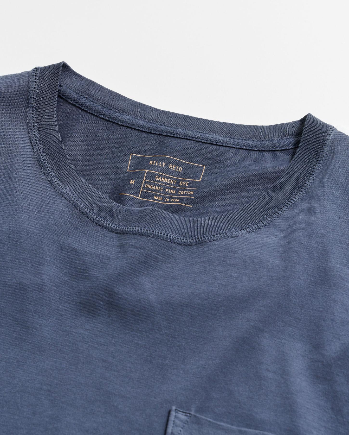 Men Washed Tee Navy | Billy Reid Polos, Tees &amp; Henleys