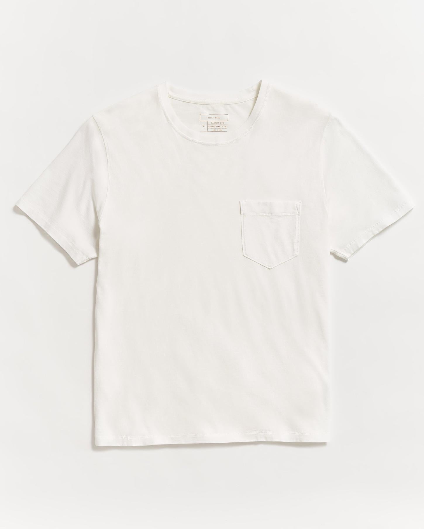 Men Washed Tee White | Billy Reid Polos, Tees &amp; Henleys