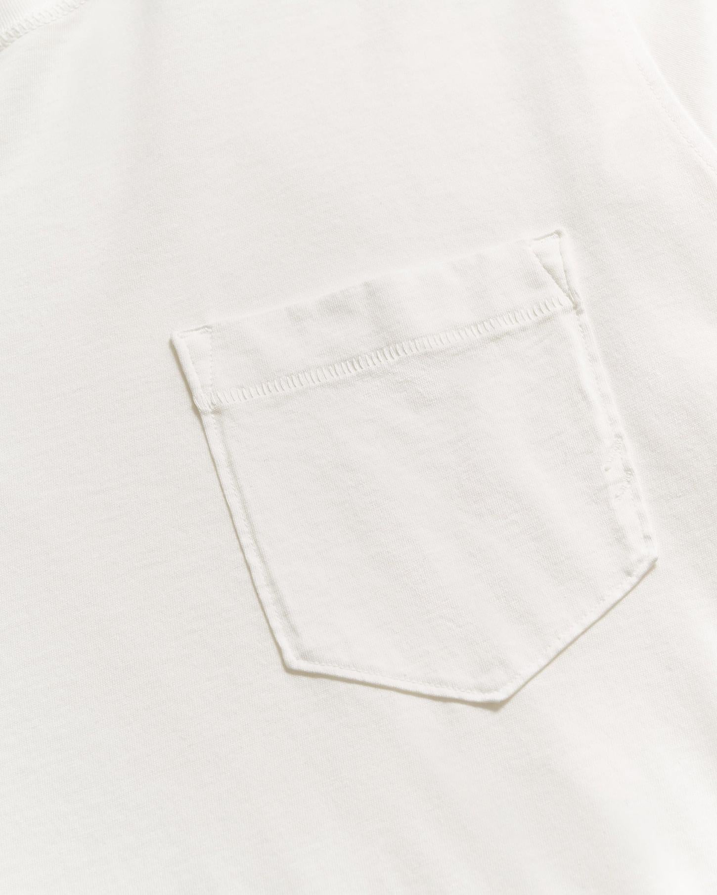 Men Washed Tee White | Billy Reid Polos, Tees &amp; Henleys