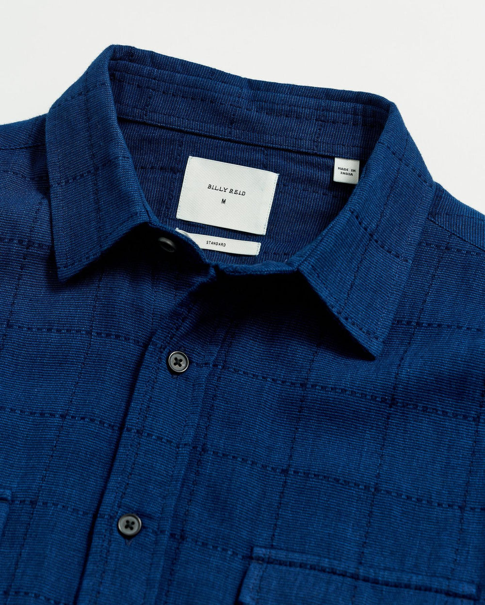 Men Western Shirt Indigo | Billy Reid Shirting