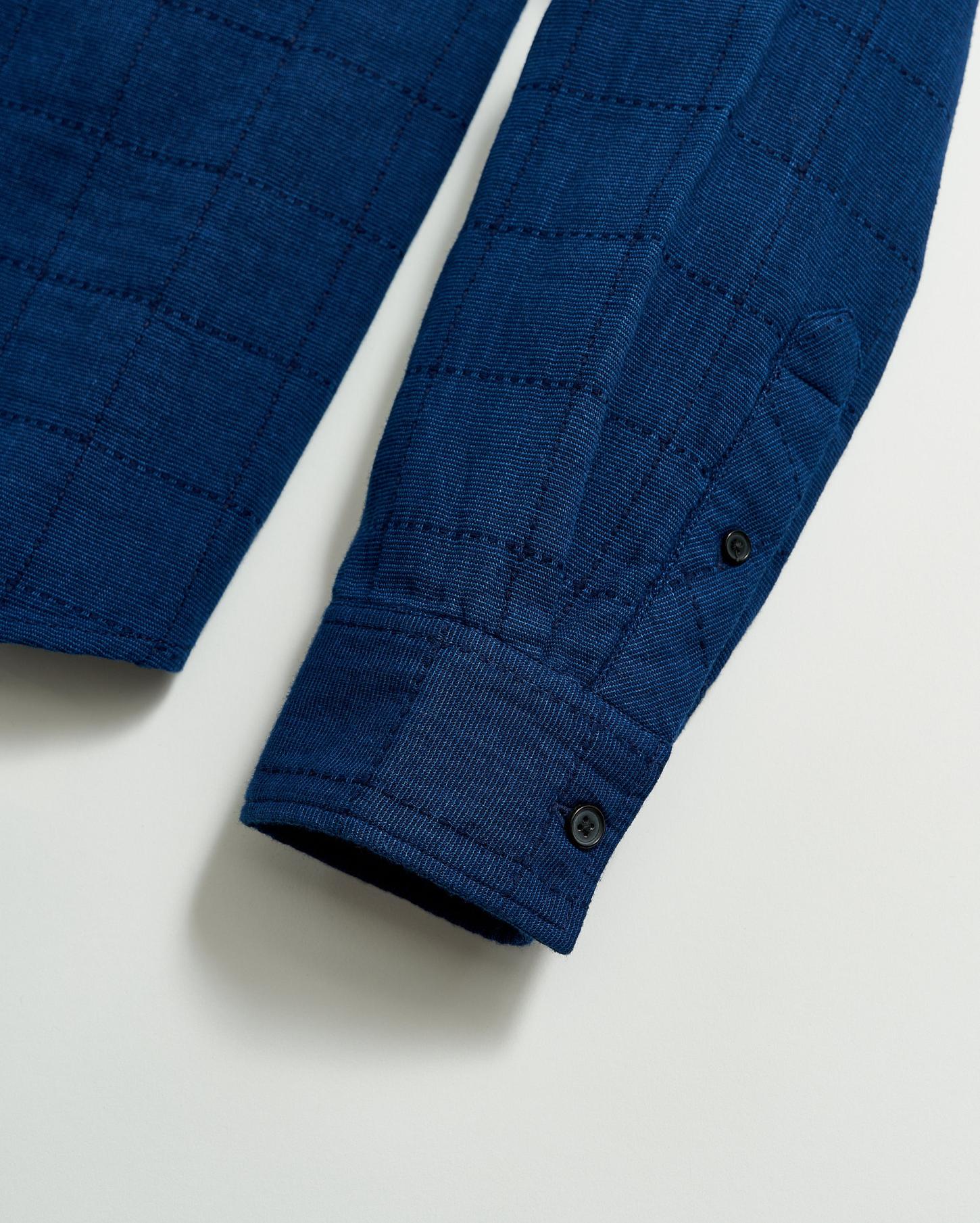 Men Western Shirt Indigo | Billy Reid Shirting